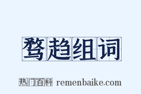 骛趋组词是什么意思的图片